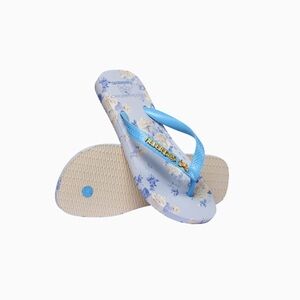 NEW LOVESHACKFANCY X Havaianas Kids Blue Floral Flip Flops SIZE 13/1